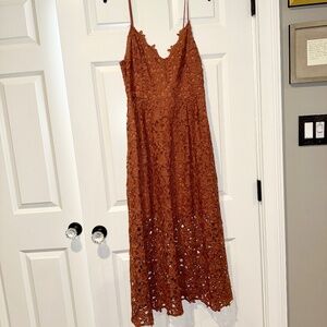 ASTR Lace Midi Dress